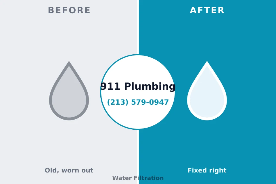 Before and after: plumbing repair Winooski, VT